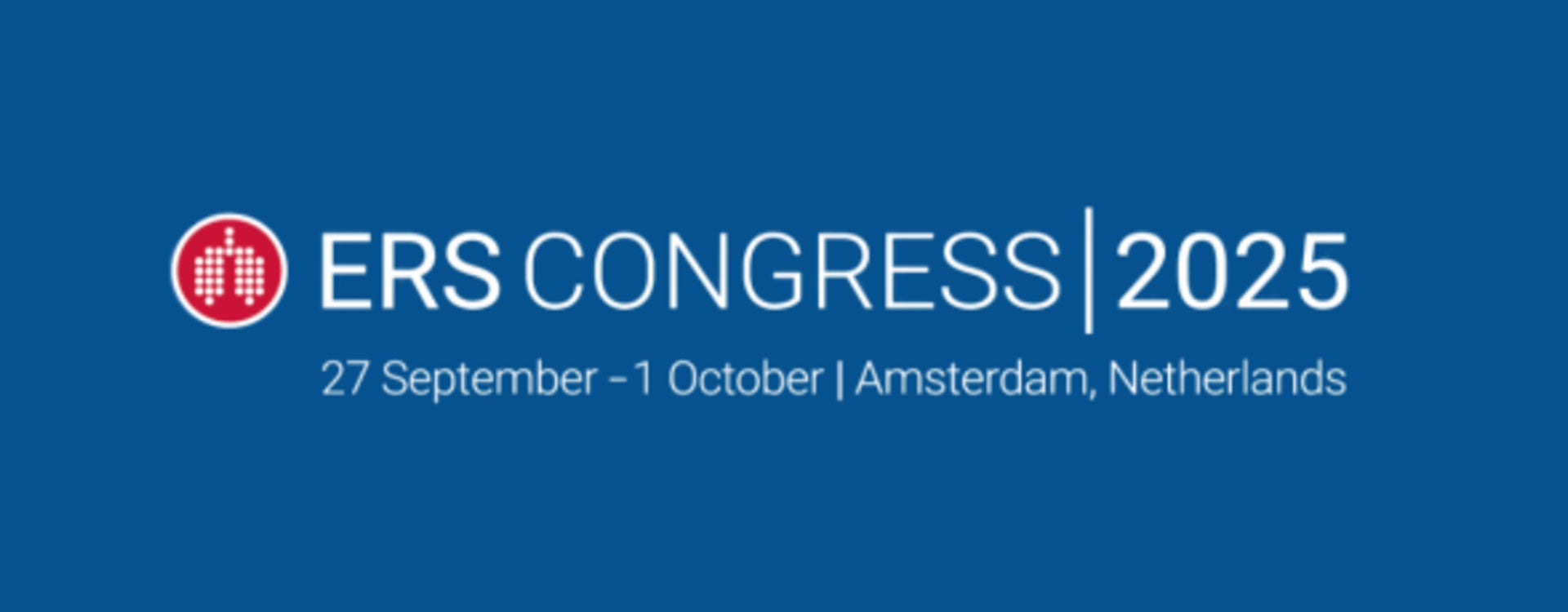 ERS Congress 2025: September 27 - October 1 - Amsterdam, Netherlands