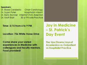 Joy in medicine st. patricks day event graphic